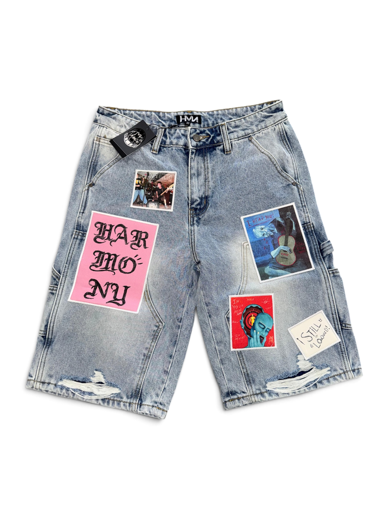 Harmony Archive Denim Shorts – Light Wash-1